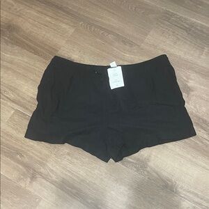 H&M Women's High Waist Black Shorts